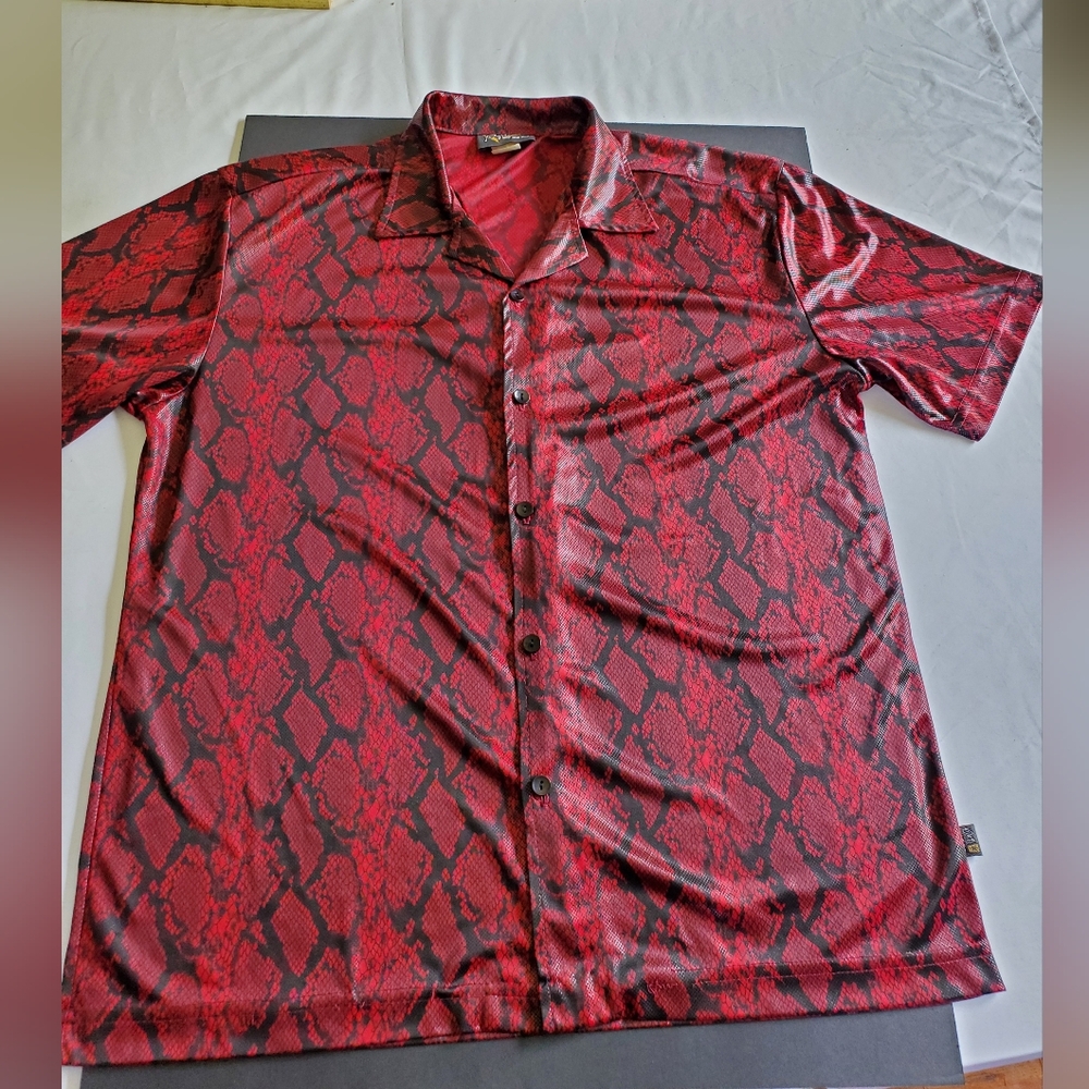 Y2K Mens Faux Snakeskin Pop Icon